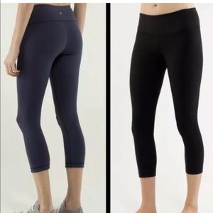 Lululemon Wunder Under Reversible Crop Tights